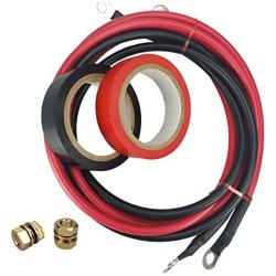 Annurssy Trolling Motor Extension Cable Battery Cable 8 AWG (5 ft), Red & Black