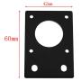 E-outstanding Motor Mount Plate 42mm Stepper Motor Black Mount Flat Bracket for Nema 17 Stepper Motor 3D Printer