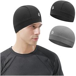 Cooling Skull Cap Helmet Liner for Men Sweat Wicking Skull Caps for Cycling, Motorcycle, Running, Fits Under Helmets