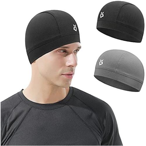 Cooling Skull Cap Helmet Liner for Men Sweat Wicking Skull Caps for Cycling, Motorcycle, Running, Fits Under Helmets