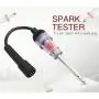 Inline Spark Plug Tester, Plug Engine Ignition Tester for Automotive, Car, Lawnmower, Small Motor Vehicles Engines - Coil/Armature Diagnostic Detector Tool Spark Plug Tester (4 pcs)