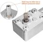 uxcell DC 12V 24-25RPM Worm Gear Motor 6mm Shaft High Torque Turbine Reducer