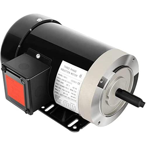 1HP Electric Motor 1725 RPM General Purpose Three Phase Motor 56C Frame 5/8“ Shaft Diameter Rolled Steel Shell 60HZ 230V/460V TEFC