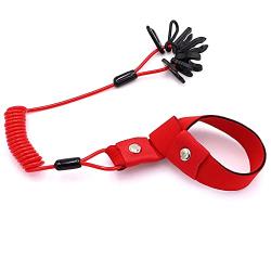 7 Key Boat Engine Emergency Stop Kill Switch Safety Lanyard Compatible with Yamaha Mercury Johnson Evinrude OMC Honda Suzuki Tohatsu Outboard Motor