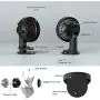 Small Desk Fan, Portable Rechargeable Clip on Fan with Remote Control, Oscillating USB Battery Operated Stroller Fan 6 Inch 4000mAh Cooling Personal Fan 19 Speeds Strong Airflow Ideal for Bedroom Outdoor Camping Travel Home Office (Black)