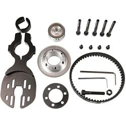 vanpro DIY Electric Skateboard Brushless Motor Mount Bracket /80MM 90MM 97MM 100MM Pulley Wheel KIT Belt 5M