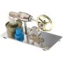 NUPART Mini Hot Air Stirling Engine Motor Model Steam Engine Physics Educational Toy