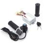 FAMKIT 36V 500W E-Bike Scooter Brushless Motor Controller Kit LCD Display Panel Speed Turn Handlebar
