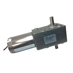 BEMONOC Extremly Low Speed Electric DC 12V 10RPM Geared Reducer Motor High Torque Double Right Angle Out Shaft with Gearbox for BBQ Replacement