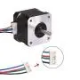 Moteur étape bipolaire 2A 59Ncm (84oz.in) corps 48mm 4 fils avec câble 1m et connecteur imprimante 3D. Moteur étape bipolaire 2A 59Ncm (84oz.in) corps 48mm 4 fils avec câble 1m et connecteur imprimante 3D.