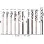 4040-XE CNC Router Machine + Spiral End Mills for Aluminum Cutting Drilling Engraving