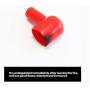 WSDMAVIS 6 Pcs Electric Guard Winch Motor Cable Terminal Boot Battery Terminal PVC Protection Cover Insulating Covers Random Color