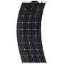 AUECOOR 100W 18V 12V Solar Panel System kit + 20A LCD Solar Controller + 5M Solar Cable +Battery Cable for 12V DC Supply RV Car Tent Yacht Battery Charging