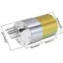 uxcell 24V DC 570 RPM Gear Motor High Torque Electric Reduction Gearbox Eccentric Output Shaft