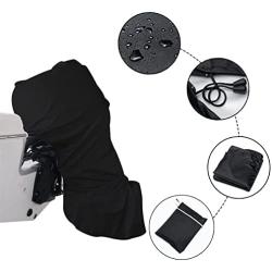 YCHUAN 420D 110cm Boat Full Outboard Engine Motor Cover for 6-15HP Boat Motors Waterproof