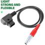 2-Pin Right-Angled Power Cable to D-tap/P-tap for Teradek/SMALLHD/ARRI/RED/Zcam/TILTA/Paralinx/Preston/Hollywood/Switronix/Panasonic 17.3 inches