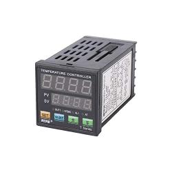 PID Temperature Controller Meter Indicator, Jaybva Digital Programmable Universal Thermostat Fahrenheit and C Display SSR and Alarm Output 25A Solid State Relay Thermocouple Probe Included