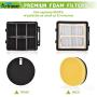 Artraise Filter Replacement for Bissell 2998 Multiclean Lift-Off Pet Vacuum Cleaner 2920 2998 2999 31269 3125W 31259, Compared to Part 1625641, 2 Post Motor HEPA Filters and 4 Foam & Felt Filters Kit
