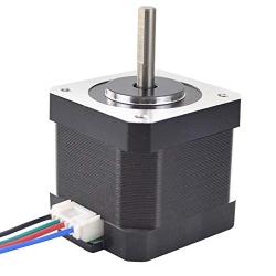 STEPPERONLINE 5PCS Nema 17 Stepper Motor 1.5A 12V 45Ncm (63.74oz.in) 4-Lead 39mm Body W/ 1m Cable and Connector for DIY CNC/ 3D Printer/Extruder