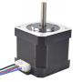 STEPPERONLINE 5PCS Nema 17 Stepper Motor 1.5A 12V 45Ncm (63.74oz.in) 4-Lead 39mm Body W/ 1m Cable and Connector for DIY CNC/ 3D Printer/Extruder