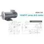 Yaetek DC MOTOR, 1750RPM, 3/4HP, 56C, 90V, TEFC, PERMANENT MAGNET DC MOTOR