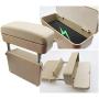 R RUIYA Armrest Box Protector for Universal Auto Car Center Console Armrest Extender General motocars Elbow & Forearm Wrist Rest Support Adjustable Height Comfort Pads (Beige)