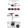 BTG 4PCS Upgrade Motor Cover Cap Compatible with DJI Mavic Mini 2 Drone- Dustproof, Waterproof, Scratchproof (Mini 2 Motor Cap Black)