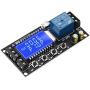 Time Delay Relay, DROK Timer Delay Controller Module DC 5V 12V 24V Delay-Off Cycle Timer 0.01s-9999mins Adjustable Trigger Delay Switch Control Relay Board with LCD Display Support Micro USB 5V Input