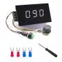 Contrôleur de vitesse PWM DC 6-60V 12V 24V 36V 48V 30A 1500W, Régulateur d'inclinaison continu pour moteur, avec interrupteur de démarrage/arrêt et écran numérique.