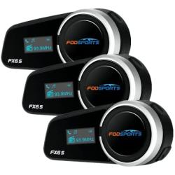 Save $5 Off for Buying Single Pack + Dual Pack Fodsports FX6S Motorcycle Bluetooth Headsets