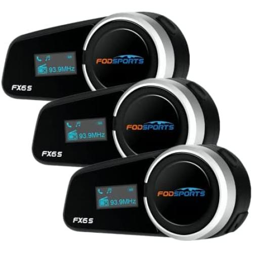 Save $5 Off for Buying Single Pack + Dual Pack Fodsports FX6S Motorcycle Bluetooth Headsets