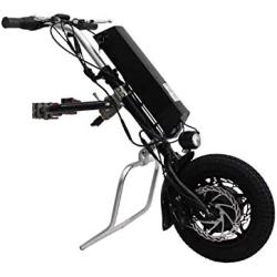 CONHIS MOTOR Wheelchair Tractor 36V 250W 350W 12inch Electric Handcycle Wheelchair Attachment Handbike DIY Conversion Kit with 8.8AH or 10.4AH or 11.6AH Battery (36V 250W, 8.8AH Battery)