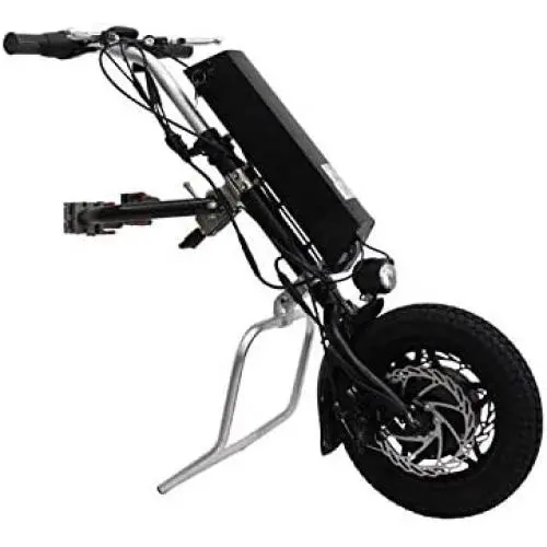 CONHIS MOTOR Wheelchair Tractor 36V 250W 350W 12inch Electric Handcycle Wheelchair Attachment Handbike DIY Conversion Kit with 8.8AH or 10.4AH or 11.6AH Battery (36V 250W, 8.8AH Battery)