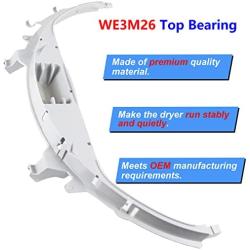 Upgraded WE49X20697 Dryer Bearing Kit Compatible with GE Dryer, Includes WE3M26 Top Bearing & WE09X20441 Felt Seal & WE12M29 Drive Belt & WE1M504 & WE1M1067 Drum Slides & WE12X83 Pulley Idler