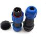 SD13 2pin Waterproof Power Connector, φ13mm 10A 380V High Voltage 1865mm Male Female Circular Power LED Connector Plug(Male)-Socket(Female) (2PIN, Direct Plug)