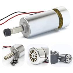 RATTMMOTOR ER11 Spindle Motor 300W Air-Cooled Spindle Motor 52mm 12-48VDC 12000RPM 400mN.m for DIY CNC Router Engraver Milling Machine