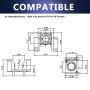 Haldis 3D Printer Cooling Fans Set, Upgrade 3Pcs 3010 Fans Premium Quiet 30x30x10mm Fan for E3D V6 Hotend (Transparent 24V)