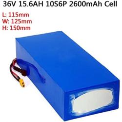 Wnicek 36V 15.6AH 10S6P E-Bike Lithium Battery 36Volt 18AH 10S6P Lithium-ion Ebike Battery Pack Fits for 100W 200W 250W 350W 500W 700W Bikes Motor with Charger and BMS