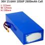Wnicek 36V 15.6AH 10S6P E-Bike Lithium Battery 36Volt 18AH 10S6P Lithium-ion Ebike Battery Pack Fits for 100W 200W 250W 350W 500W 700W Bikes Motor with Charger and BMS