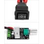 QWORK 80W 6V 12V 24V 28V 3A PWM Speed Control Reversible Switch Adjustable DC Motor Speed Controller 1203BB DC Motor Driver Commutation Reversing, 2 Packs