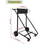 LEADALLWAY Outboard Boat Motor Stand Carrier Cart Dolly Storage Pro Heavy Duty Multi Purposed Engine Stand