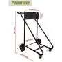 LEADALLWAY Outboard Boat Motor Stand Carrier Cart Dolly Storage Pro Heavy Duty Multi Purposed Engine Stand