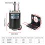 Honses Mini 12V/24V CW/CCW Permanent Magnet Motor DC Reversible Electric Gear Motor High Speed Device Low Power Permanent Magnet DC Motor DIY Generator (Conventional Rotary Threaded shafts)