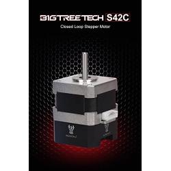 BIGTREETECH S42C V1.1 High Speed Closed Loop Driver Control Board 42 Stepper Motor Prevent Multi-Step and Losing Steps with Low Heat Generation for 3D Printer (S42C V1.1+Metal Protective Cover+Motor)