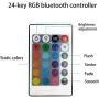 JXOFROAD LED Light Wireless Controller , RGB APP Control Multi-Color Music Gradual Strobe Mode for RGB Motorcycle Light Rock Light Wheel Rim Light