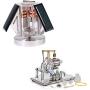 Sunnytech Mini Solar Vertical Mendocino Motor Magnetic Levitating Educational Model Hot Air Stirling Engine Motor Model Science Physics Toy QZ08A-SC02M
