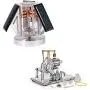 Sunnytech Mini Solar Vertical Mendocino Motor Magnetic Levitating Educational Model Hot Air Stirling Engine Motor Model Science Physics Toy QZ08A-SC02M