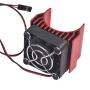 Hosim RC Motor Heatsink 40mm with Fan fits Brush RC CAR 540 550 Upgrades RC Cooling Fan for Brushless 3650 3660 3674 Electric Motors of 1/10 RC Crawler Car Truck Buggy (Red)