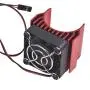 Hosim RC Motor Heatsink 40mm with Fan fits Brush RC CAR 540 550 Upgrades RC Cooling Fan for Brushless 3650 3660 3674 Electric Motors of 1/10 RC Crawler Car Truck Buggy (Red)