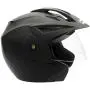 MMG Model 20 Motorcycle Open Face Helmet DOT Street Legal - Flip Up Clear Visor - Matte Black - Small